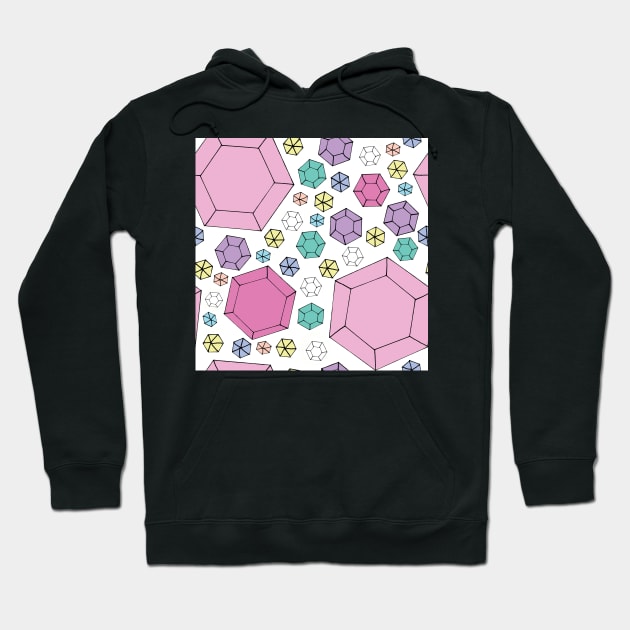 80s pastel gem stones Hoodie by bettyretro